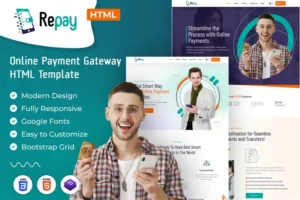 Mua Repay | Payment Gateway HTML Template giá rẻ