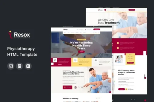 Mua Resox - Physiotherapy HTML Template giá rẻ