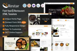 Mua Restar - Fast Food & Restaurant HTML Template giá rẻ