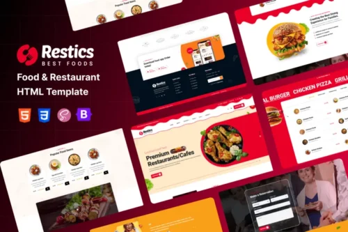 Mua Restics - Food & Restaurant HTML Template giá rẻ