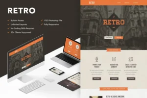 Mua Retro - Responsive Email + Themebuilder Access giá rẻ