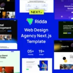 Ridda – Web Design Agency React Nextjs Template