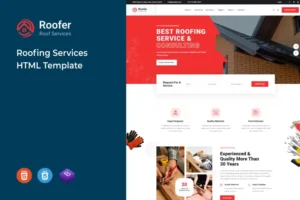 Mua Roofer - Roofing Services HTML Template giá rẻ