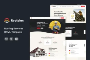 Mua Roofplan - Roofing Services HTML Template giá rẻ