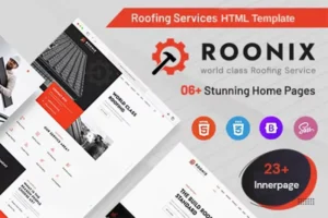 Mua Roonix - Roofing Services HTML Template giá rẻ