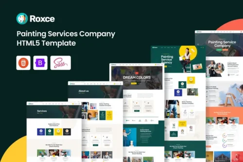 Mua Roxce – Painting Services Company HTML5 Template giá rẻ