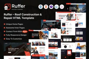 Mua Ruffer – Roof Construction & Repair HTML Template giá rẻ
