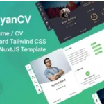 Ryan Tailwind CSS CV/Resume Vue NuxtJS Template