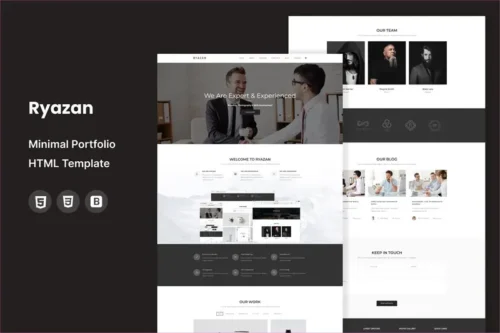 Mua Ryazan - Minimal Portfolio HTML Template giá rẻ