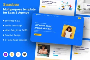 Mua Saasbox - Multipurpose HTML Template for Saas giá rẻ