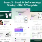 SaasoX – SaaS & Software App Startup HTML Template