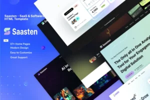 Mua Saasten - SaaS & Software HTML Template giá rẻ