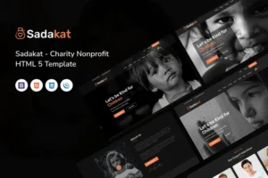 Mua Sadakat - Charity Nonprofit HTML 5 Template giá rẻ