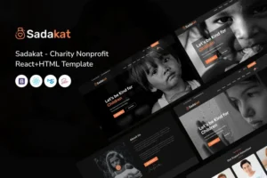 Mua Sadakat - Charity Nonprofit React+HTML Template giá rẻ