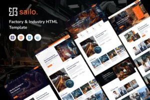 Mua Sailo | Factory & Industry HTML5 Template giá rẻ