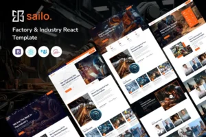 Mua Sailo - Factory & Industry React Template giá rẻ