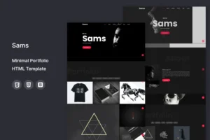 Mua Sams - Minimal Portfolio HTML Template giá rẻ