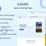 SANDY – Apps Landing Page
