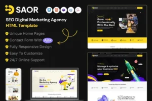 Mua Saor - SEO Digital Marketing Agency HTML Template giá rẻ