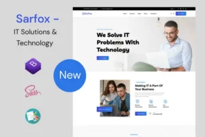 Mua Sarfox - IT Solutions & Technology HTML Template giá rẻ