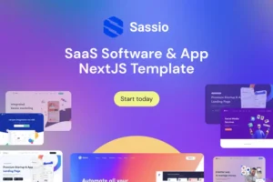 Mua Sassio - SaaS Software & App NextJS Template giá rẻ