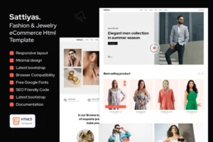 Mua Sattiyas - Fashion & Jewelry eCommerce Template giá rẻ
