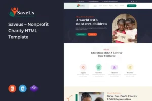 Mua Saveus – Nonprofit Charity HTML Template giá rẻ