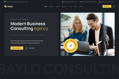 Mua Saylo - Business Consulting React NextJS Template giá rẻ