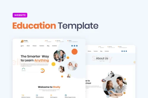 Mua School Website Template giá rẻ