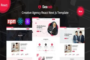 Mua Seacab - Creative Agency React Next JS Template giá rẻ
