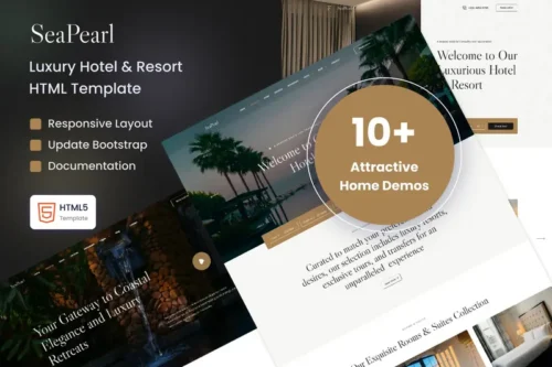 Mua SeaPearl - Luxury Hotel & Resort Template giá rẻ