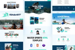 Mua Seaquest | Water Sports HTML Template giá rẻ