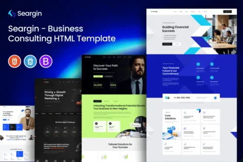 Mua Seargin - Business Consulting HTML Template giá rẻ