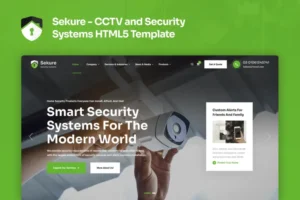 Mua Sekure - CCTV and Security Systems HTML5 Template giá rẻ