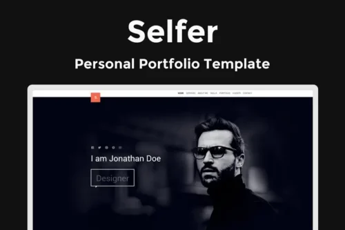 Mua Selfer - Personal Portfolio Template giá rẻ