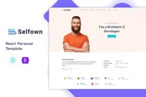 Mua Selfown - React Personal Portfolio Template giá rẻ