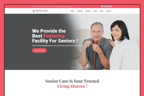 Mua Senior Care - Elders Support HTML5 Template giá rẻ