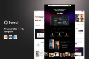 Mua Sensai - AI Generator HTML Template giá rẻ