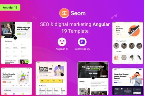 Mua Seom - SEO & digital marketing Angular 19 Template giá rẻ