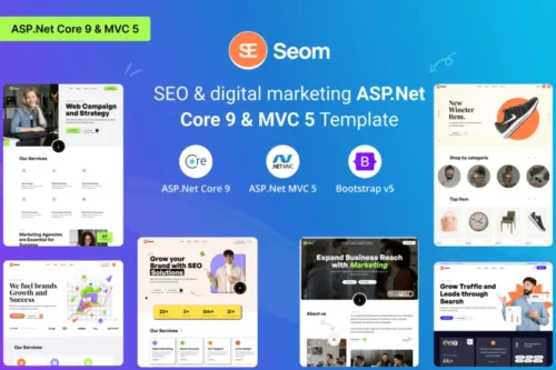 Mua Seom SEO digital marketing ASP.Net & MVC Template giá rẻ