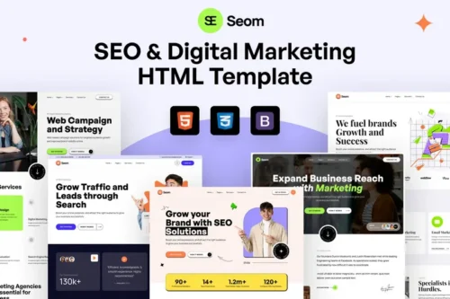 Mua Seom - SEO & digital marketing HTML Template giá rẻ