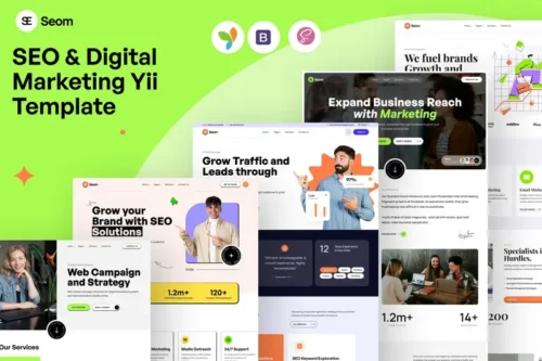 Mua Seom - SEO & digital marketing Yii Template giá rẻ