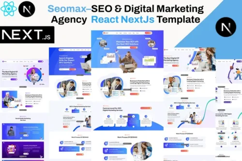 Mua SEOMAX - SEO & Marketing Agency Nextjs Template giá rẻ