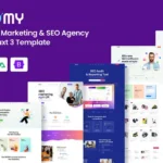SEOMY – Digital Marketing Agency Vue Nuxt Template