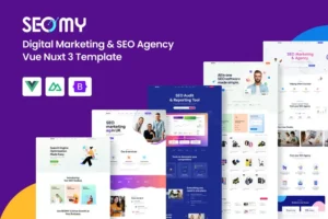 Mua SEOMY - Digital Marketing Agency Vue Nuxt Template giá rẻ