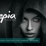 Sepia – Photography Portfolio Website Template