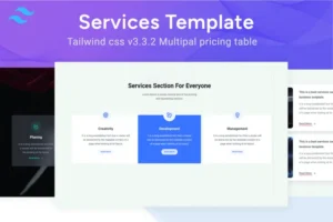 Mua Services - Flyer Tailwind css Template giá rẻ