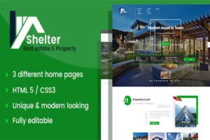 Mua Shelter - Real Estate Template giá rẻ