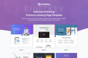 Mua Shiftkey - App Landing Pages Pack NextJS Template giá rẻ