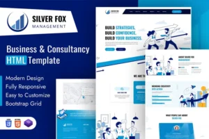 Mua Silver Fox | Business & Consultancy HTML Template giá rẻ